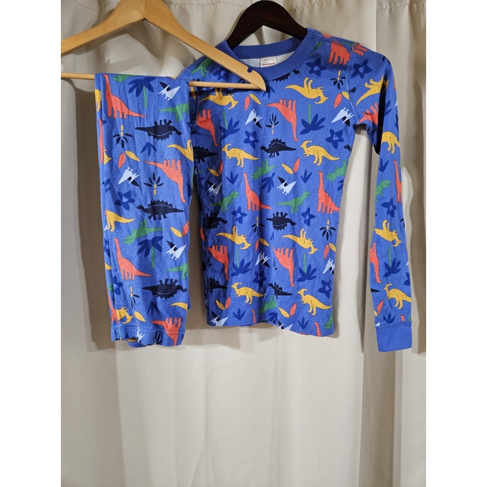 Hanna Andersson Dinosaur Pajamas Size 150 12 US PJs Cotton‎ Dinos 2pc Sleep